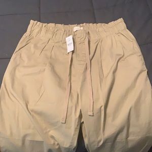 Loft Poplin Jogger Canvas Tan Pants (L)